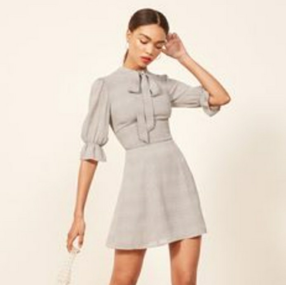 Reformation Cassie Necktie dress